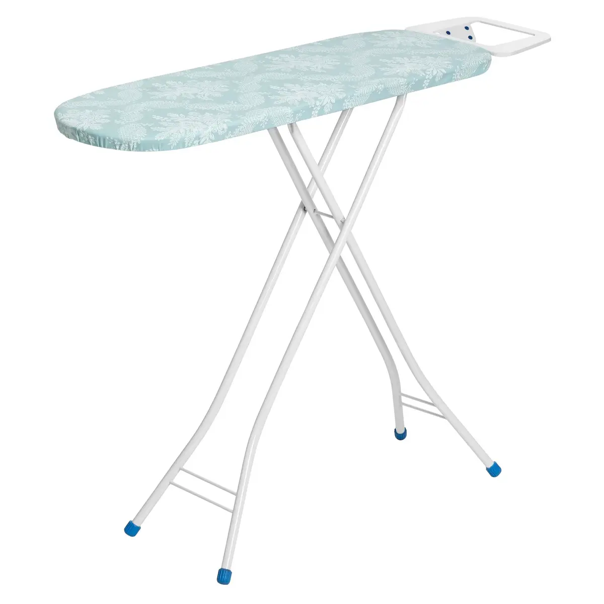 Metaltec Tábua de Passar Roupa Pluma Tri com Suporte para Ferro | Em Aço com 3 Níveis de Altura - Forro Almofadado 100% Algodão Estampas Sortidas - 1