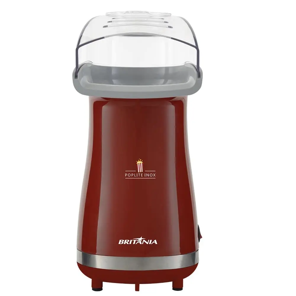 Britânia Pipoqueira, Poplite Inox Bpi01vi, Vermelho, 127V, 62551004 Plástico e Metal - 1