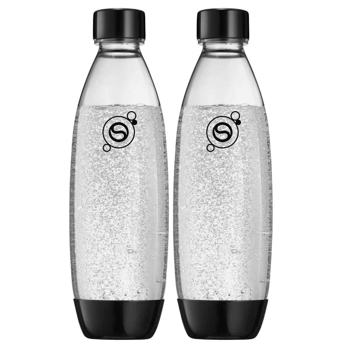 Garrafas Reutilizáveis Para Água Com Gás 1L Kit Com 2 PP SodaStream | Adequado para as seguintes máquinas de água com gás: Enso, Art, Terra, E-Terra, Gaia, Duo, E-Duo - 1