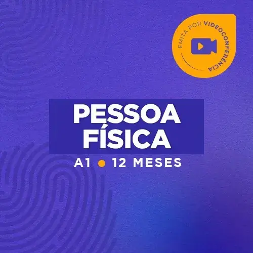 Certificado Digital e-CPF A1 - Pessoa Fisica