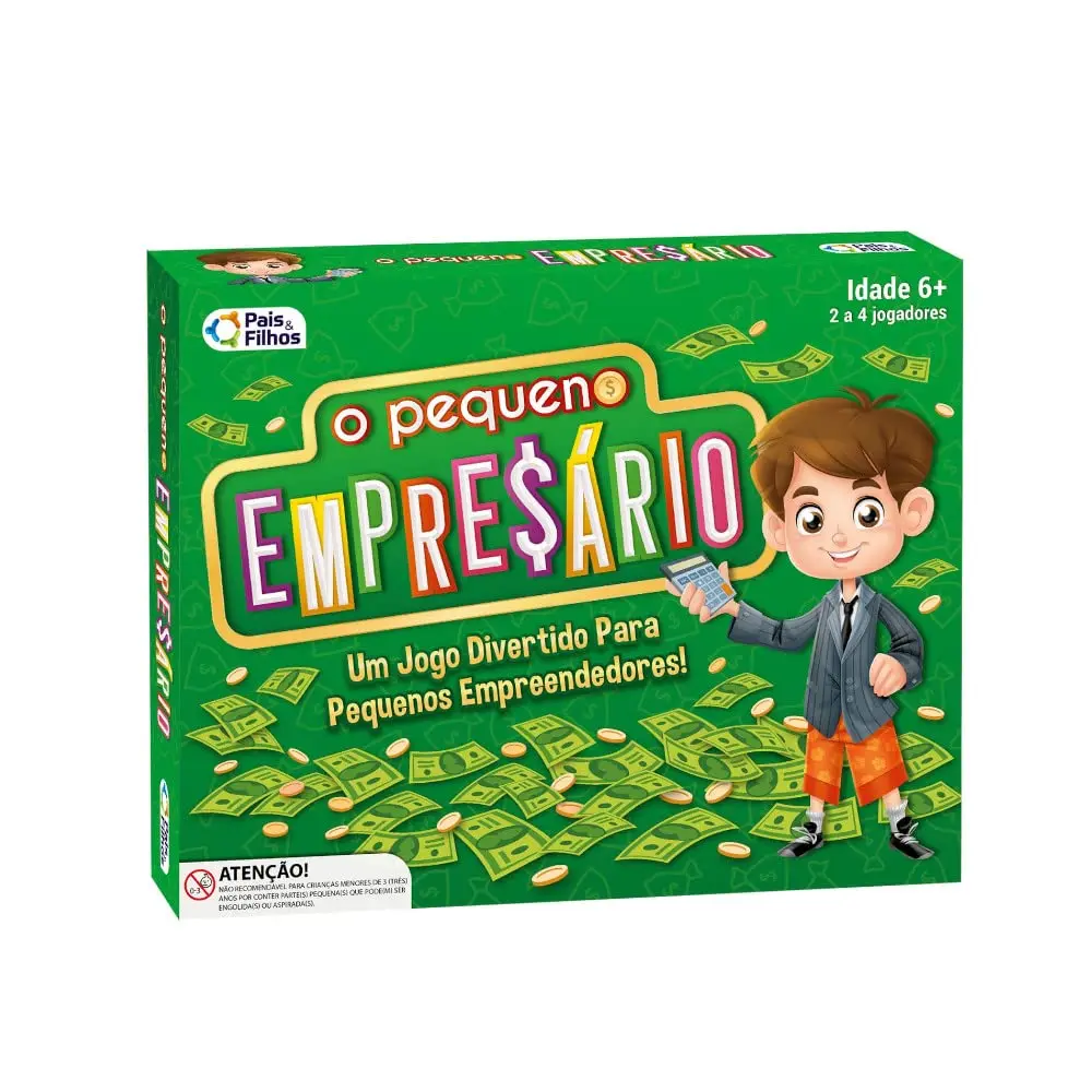 Jogo de Tabuleiro Pais & Filhos O Pequeno Empresário
