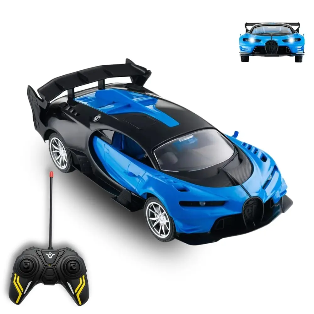 Carro de Controle Remoto Sem Fio, Lamborgini Esportivo, Modelo de Speed, Diversão Criança (Azul.M)