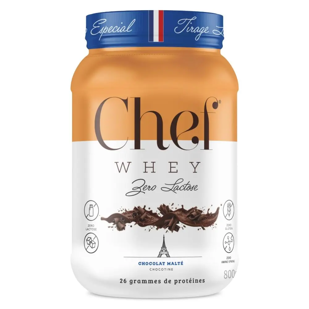 Chef Whey Protein Gourmet Zero Lactose 907g - Chef Whey (800g, Chocolate Maltado)