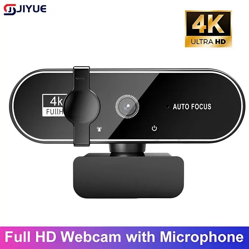 Webcams 4k usb câmera web com microfone autofoco 2k câmera computador portátil streaming ao vivo 1080p webcam para chamadas de vídeo - 1
