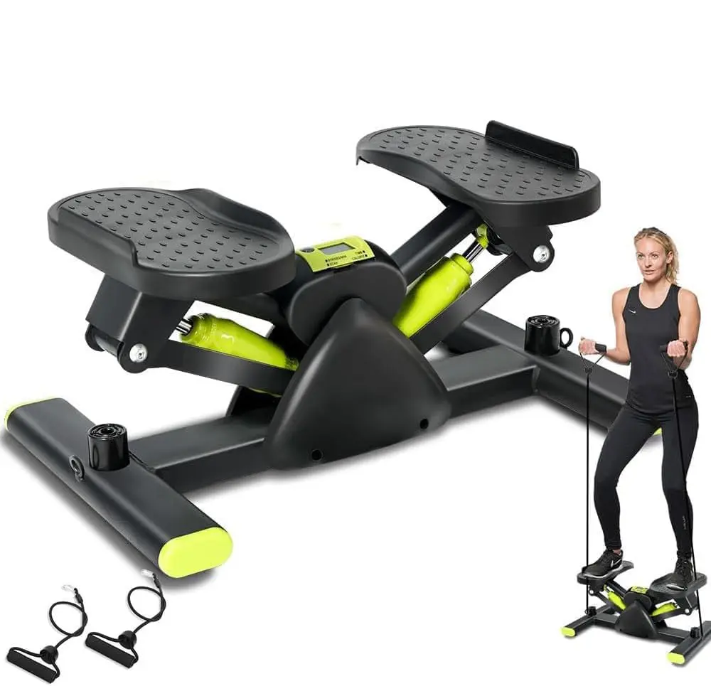 Stepper, Simulador de Caminhada, Simulador Caminhada, Simulador de Escada, Mini Stepper Simulador de Caminhada com Monitor em Lcd, Mini Stepper 3 em 1 com Corda Simulador de Caminhada