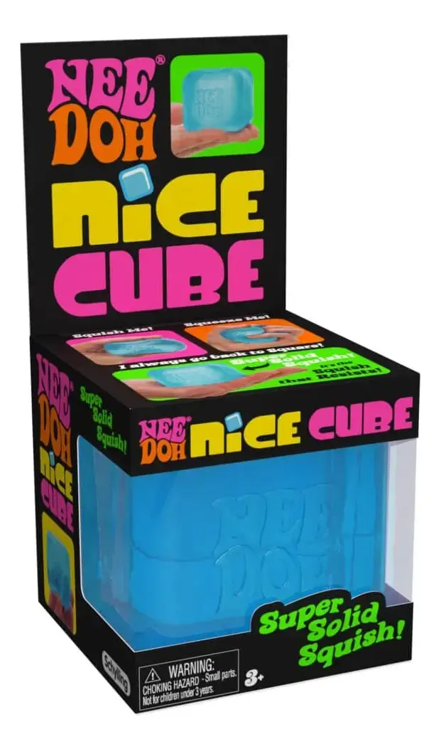 Cubo Antiestresse NeeDoh Nice Cube Brinquedo Squishy Cor roxo - 1