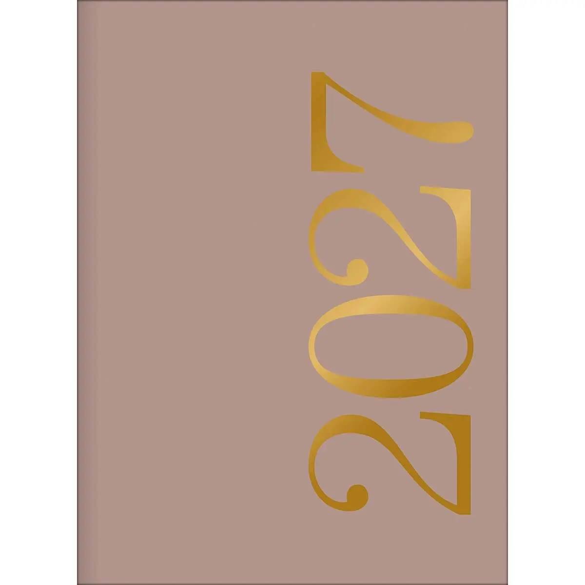 Tilibra - Planner Grampeado 20,0 x 27,5 cm Vanilla 90 G 2027 - Marrom Nude