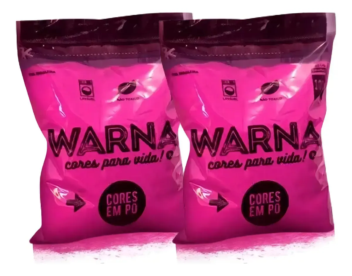 Tinta em Pó Holi Party Rosa Chá Revelação 100g Warna Artístico