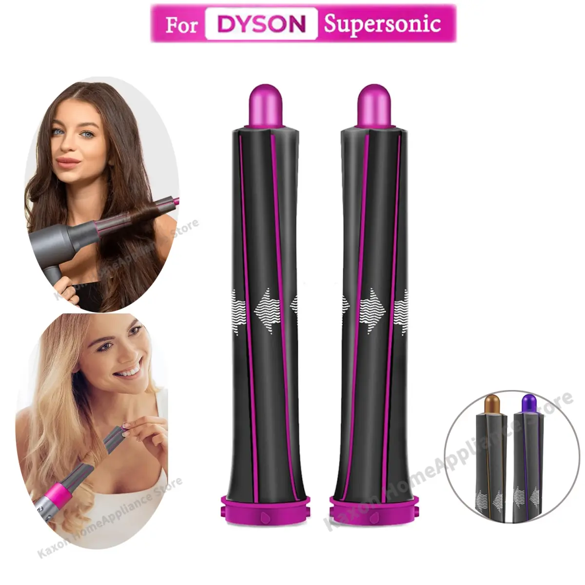 Para dyson airwrap hs01hs05 e para dyson série hd acessório de secador de cabelo bocais de ondulação automática 20/30mm varinhas modeladoras
