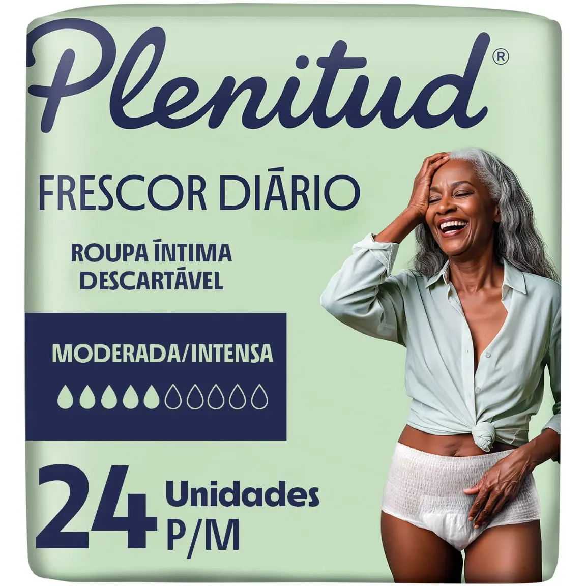 Roupa Íntima Plenitud Classic para Incontinência P/M-24 un - 1