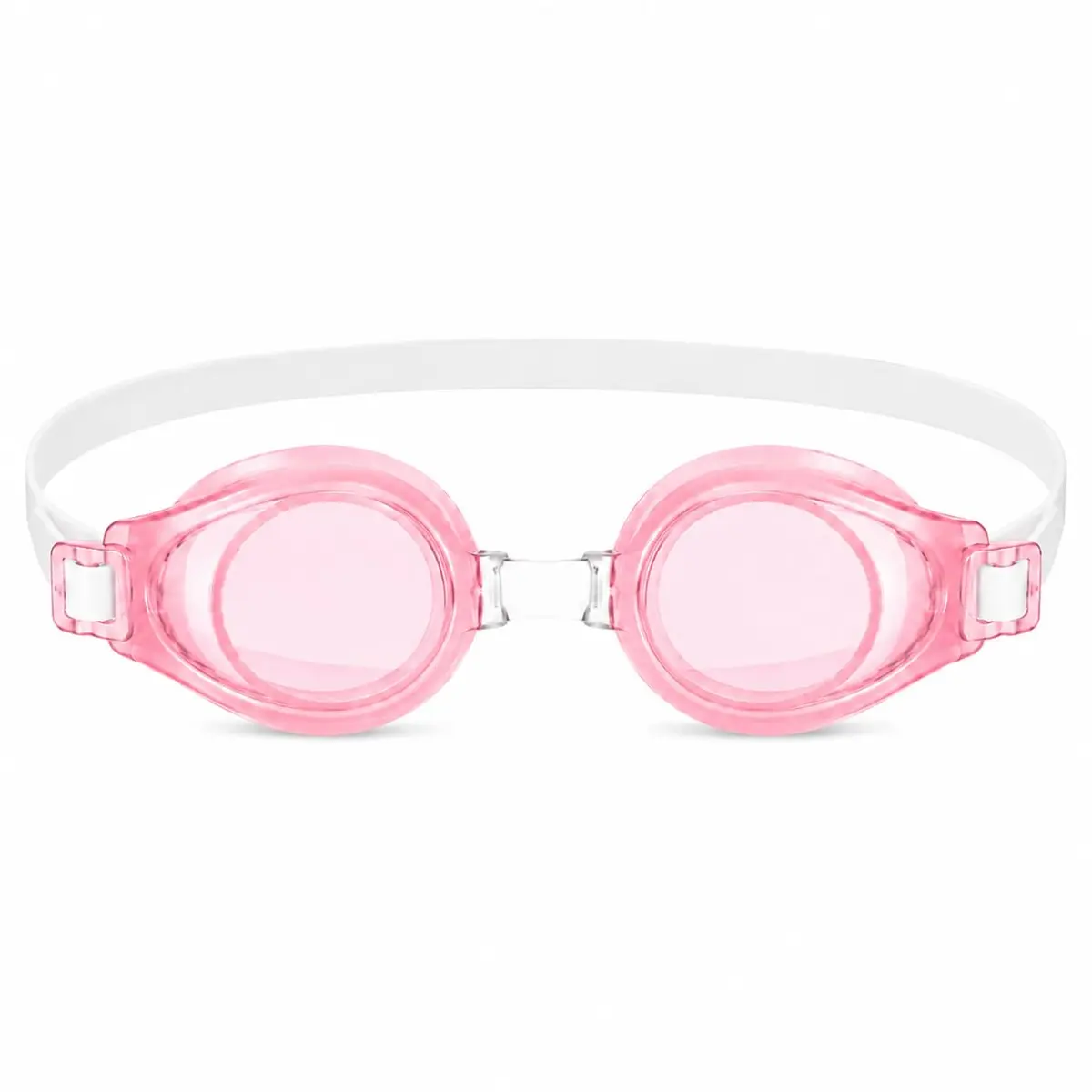 Óculos de Natação Infantil Rosa com Protetores Auriculares | Ajuste Confortável e Anti-Embaçamento | Ideal para Piscina e Aprendizado de Natação