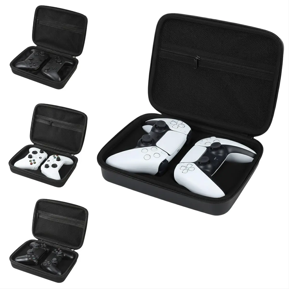 Bolsa Case Estojo Maleta Protetora Viagem Rigida Preta Premium Para Controle Compativel Com Ps5 / Ps4 / Xbox / Switch Pro - 1