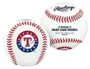 Rawlings, Bola de Beisebol, Logotipo do time Texas Rangers MLB Baseball, Branco, Official - 1