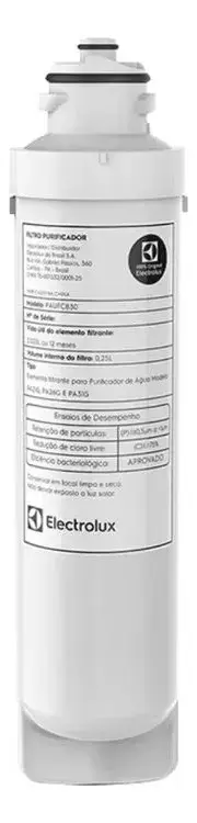 Electrolux Filtro de Água Refil para Purificador Acqua Clean - Modelos PA21G, PA26G, PA31G, Refil Duração 12 Meses ou 3000L thumbnail 2