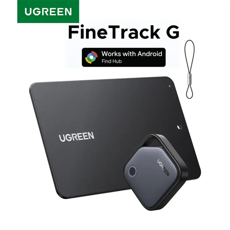 Rastreador Inteligente UGREEN para Dispositivos Google Android (Apenas Android) - Etiquetas Air Tracker com Aplicativo Find Hub para Localização de Itens