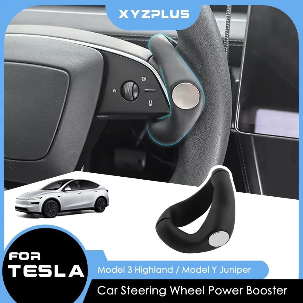 Acessórios de segurança para Tesla Modelo Y Juniper Modelo 3 Highland 2025 2026 Volante de direção de carro