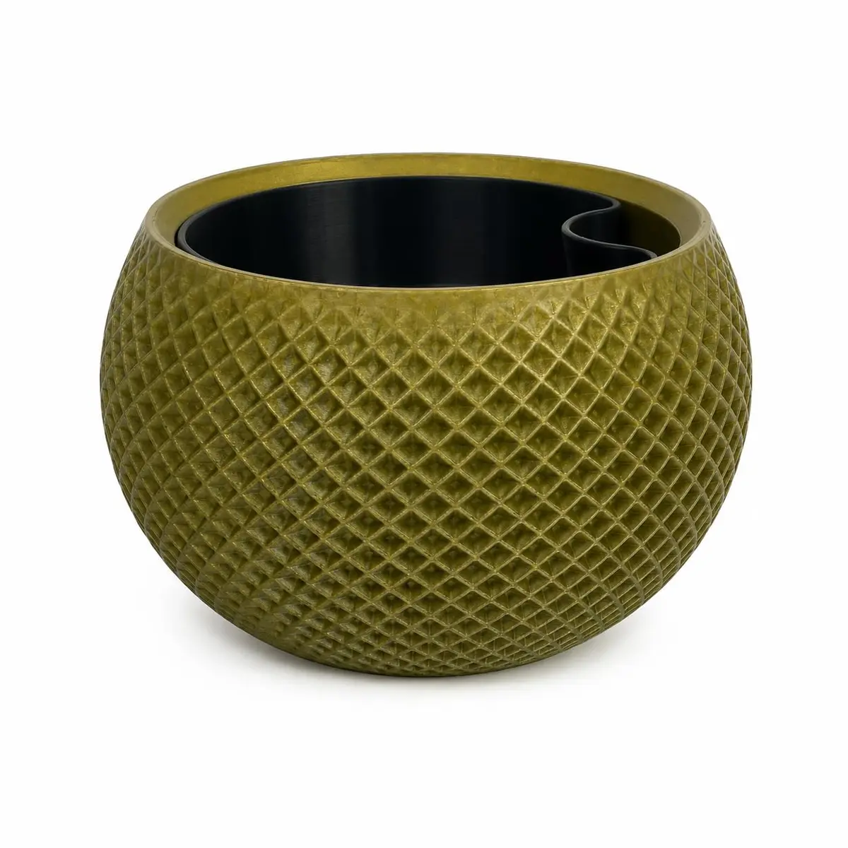 Vaso Autoirrigável Decorativo Versátil para Plantas Reservatório de Água | Recipiente interno removível, Ideal para ambientes internos, Design texturizado e sofisticado