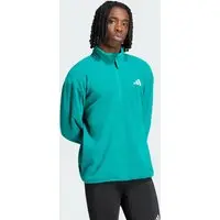 Moletom Fleece Zíper Meia Altura Adi365 Running Essentials Winterised Homem adidas