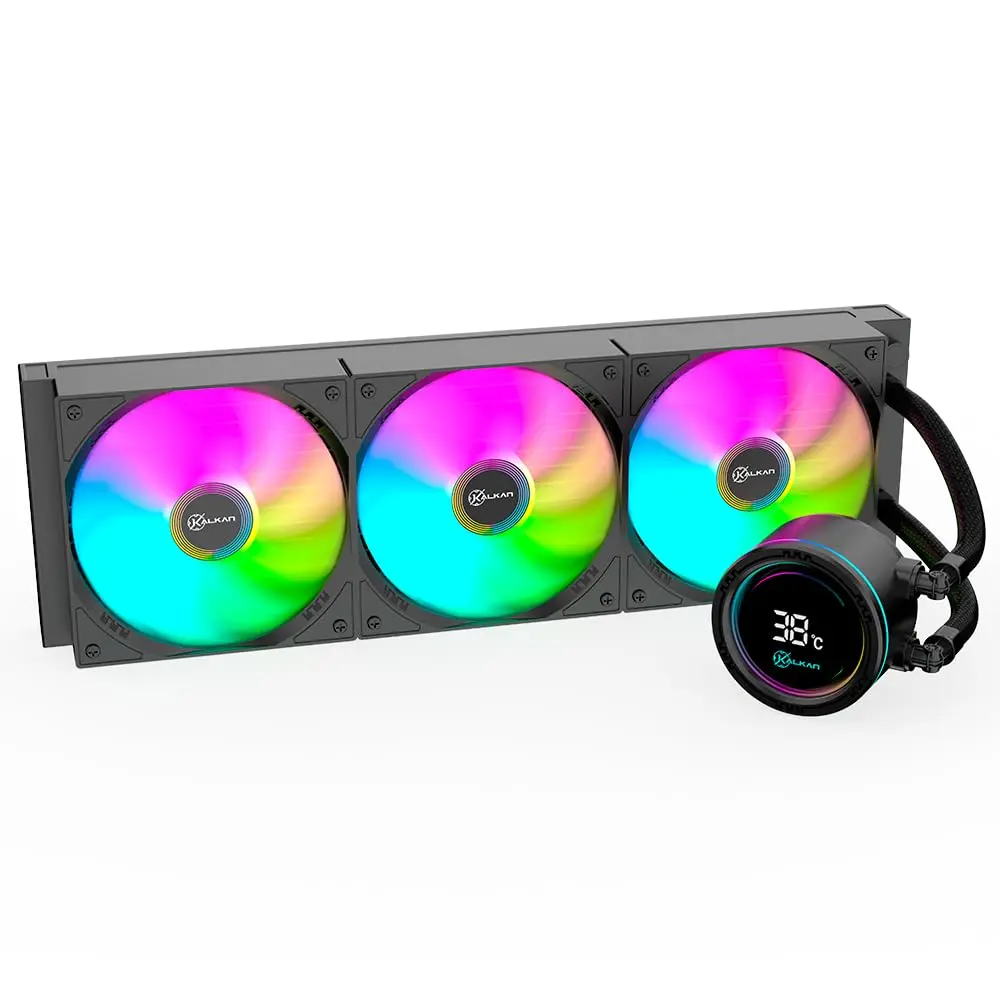 Water Cooler Gamer Kalkan Alpha 360 ARGB com display Preto KLK00048 - 1