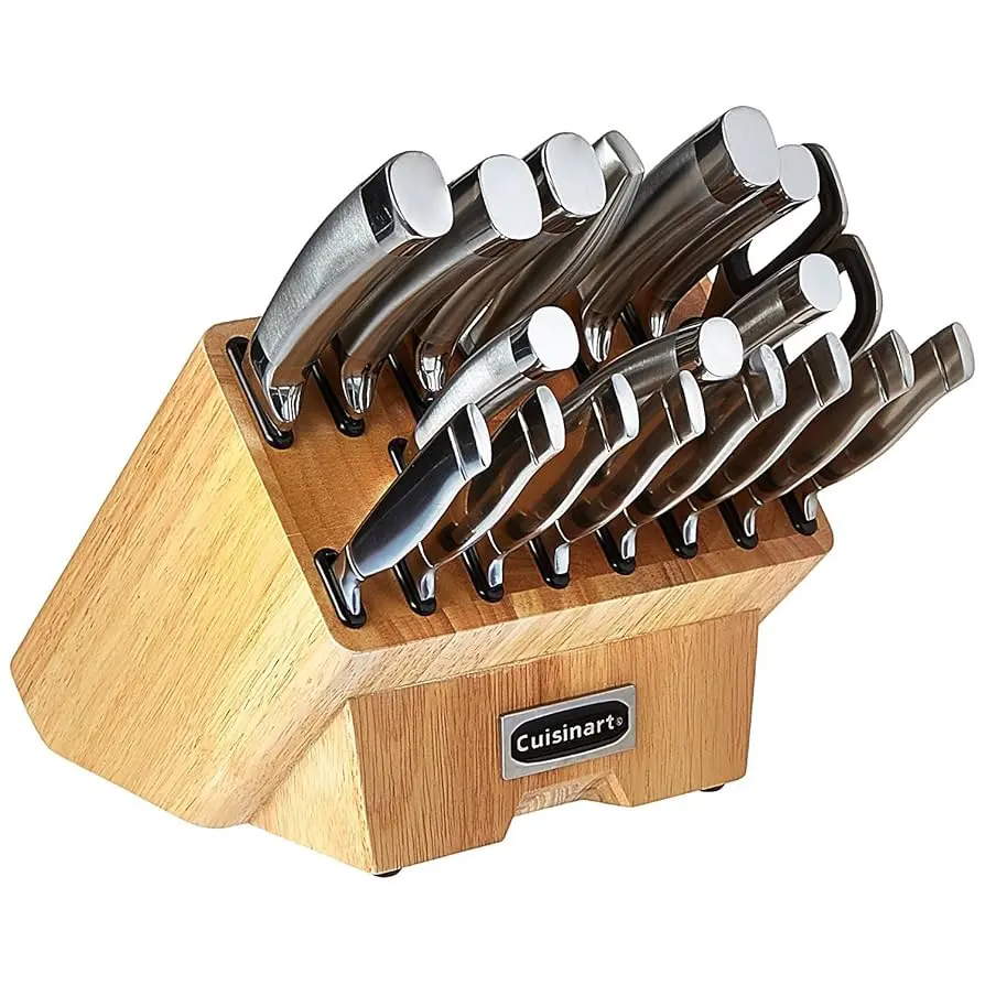 Conjunto de Facas Normandy Cuisinart 19 Peças em Aço Inoxidável com Porta Faca de Madeira - 1