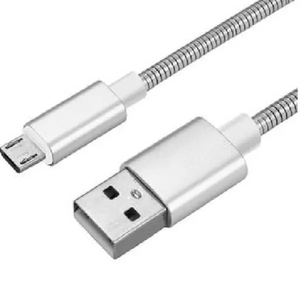 Cabo Micro Usb 2.1 - Prata Metálico Smartphone - 1