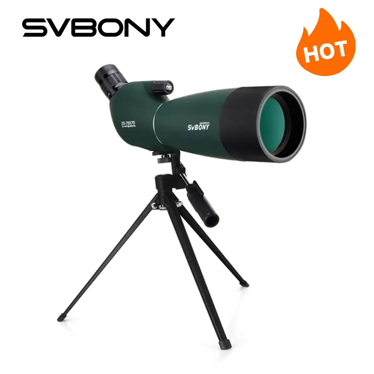 Telescópio Monocular SVBONY SV28 com Zoom Potente FMC BAK4 à Prova d'Água para Observação de Aves e Tiro ao Alvo - 1