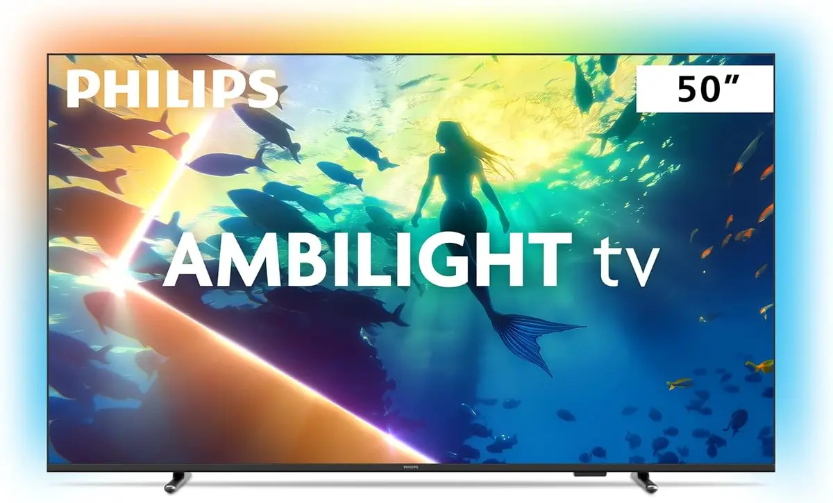 PHILIPS, Smart TV Ambilight 50" 4K, 50PUG8100/78, Comando de Voz, HDR10+/Dolby Atmos, VRR/ALLM, Bluetooth - 1