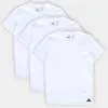 【 Tam.: P e M / R$54cada】Kit Camiseta Adidas Básicas 3 Peças Masculino - 1