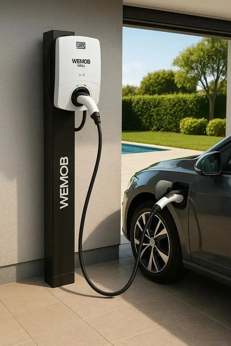 Estação de Recarga Carros Elétricos WEG Wemob Wall 7,68kw 100-220V thumbnail 4