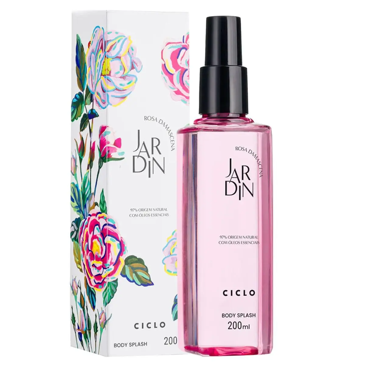 Body Splash Jardin Rosa Damascena Desodorante Corporal 200ml Ciclo