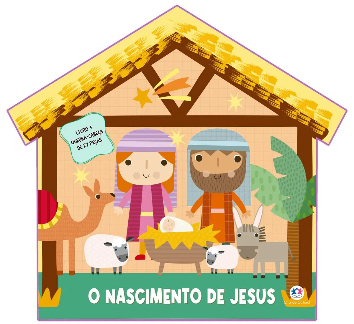 O nascimento de Jesus - Livro com quebra-cabeça - 1