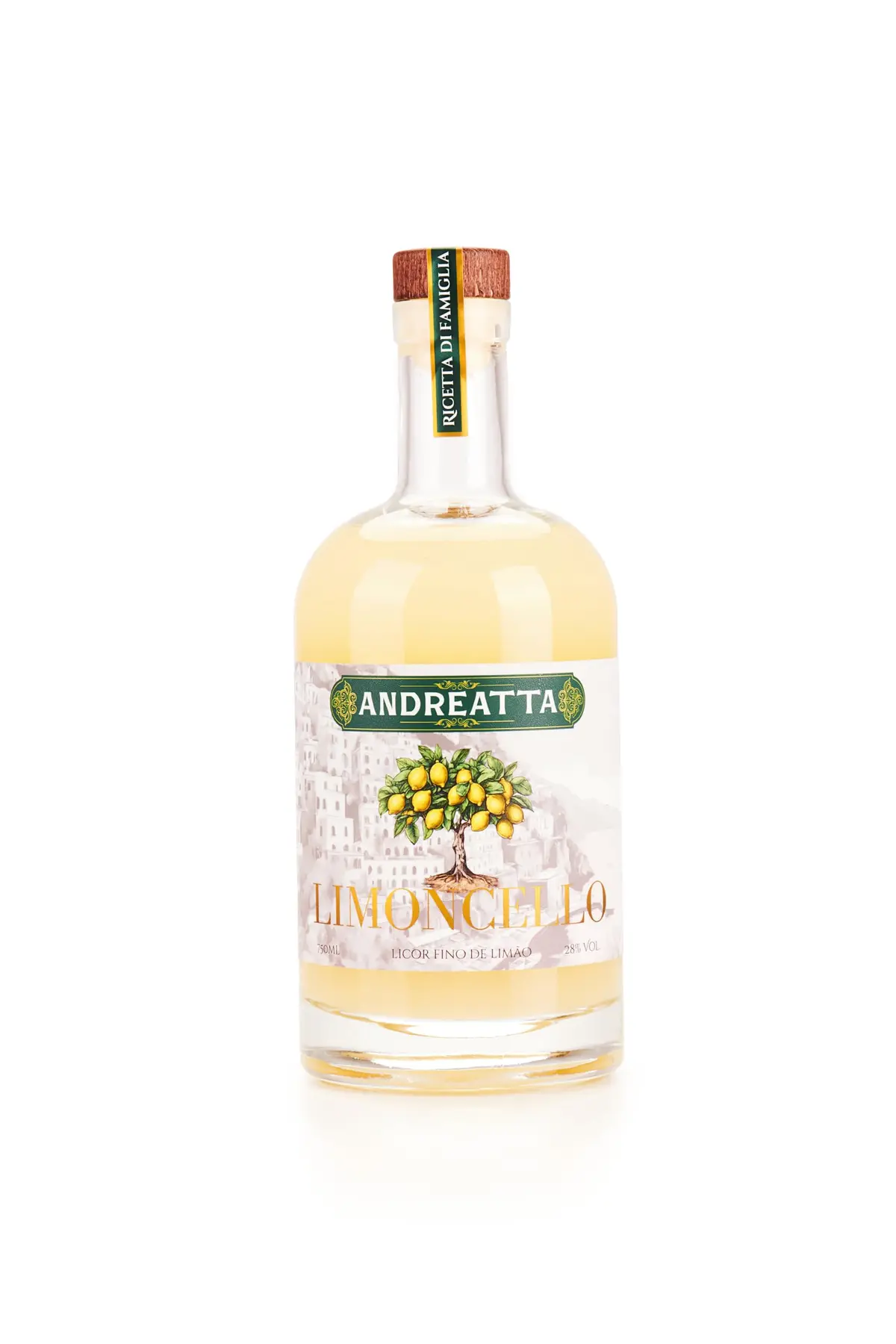 Limoncello Andreatta | Garrafa 750ml | Licor Fino de Limão Siciliano - 1