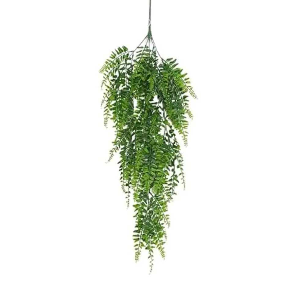Samambaia Planta Artificial Realista Pendente de Plástico Jardim Vertical Vasos Jardineiras Folhagem Volumosa de 80cm Decoração Para Casa Salas Quartos Escritórios Festas e Eventos