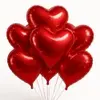 Kit 10 Balões Coração Vermelho 60cm Festa