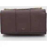 Bolsa Feminina Arezzo Estruturada Com Corrente Vinho - 1