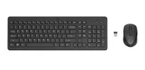 [Selecionados] Kit Mouse e Teclado Sem Fio HP 330, Wireless, ABNT2, Com Teclado Numérico, Preto - 1