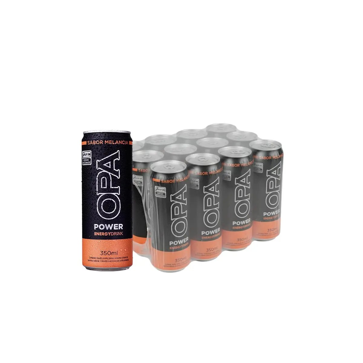 Opa Power Pack 12 Unidades Energético Melancia 350ml Opa Bier