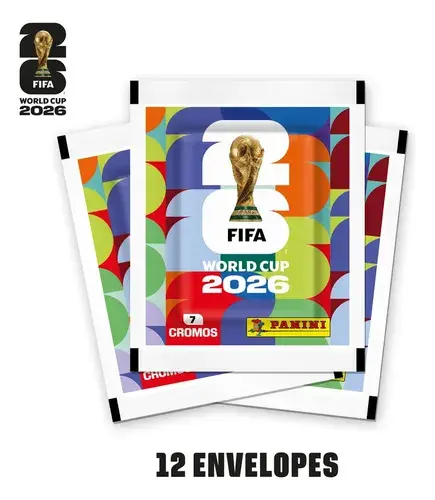Kit Com 12 Envelopes De Figurinhas Da Copa Do Mundo 2026 Edição 1 Editora Panini