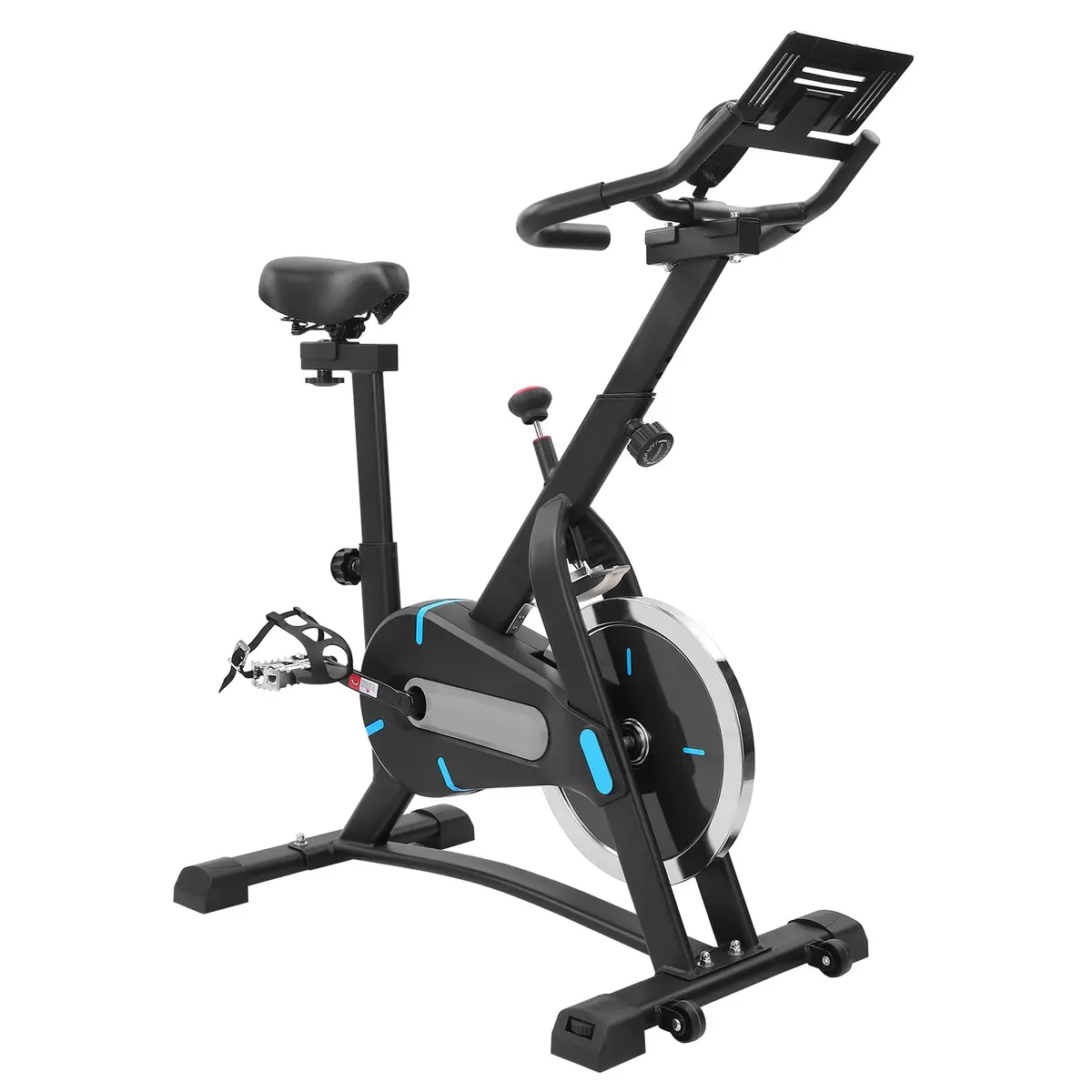 Bicicleta Spinning Ergométrica Volante 5kg, Monitor LCD, Resistência Infinito, Estrutura Estável, Ajustável, Suporte para Tablet - Cardio e Emagrecimento em Casa