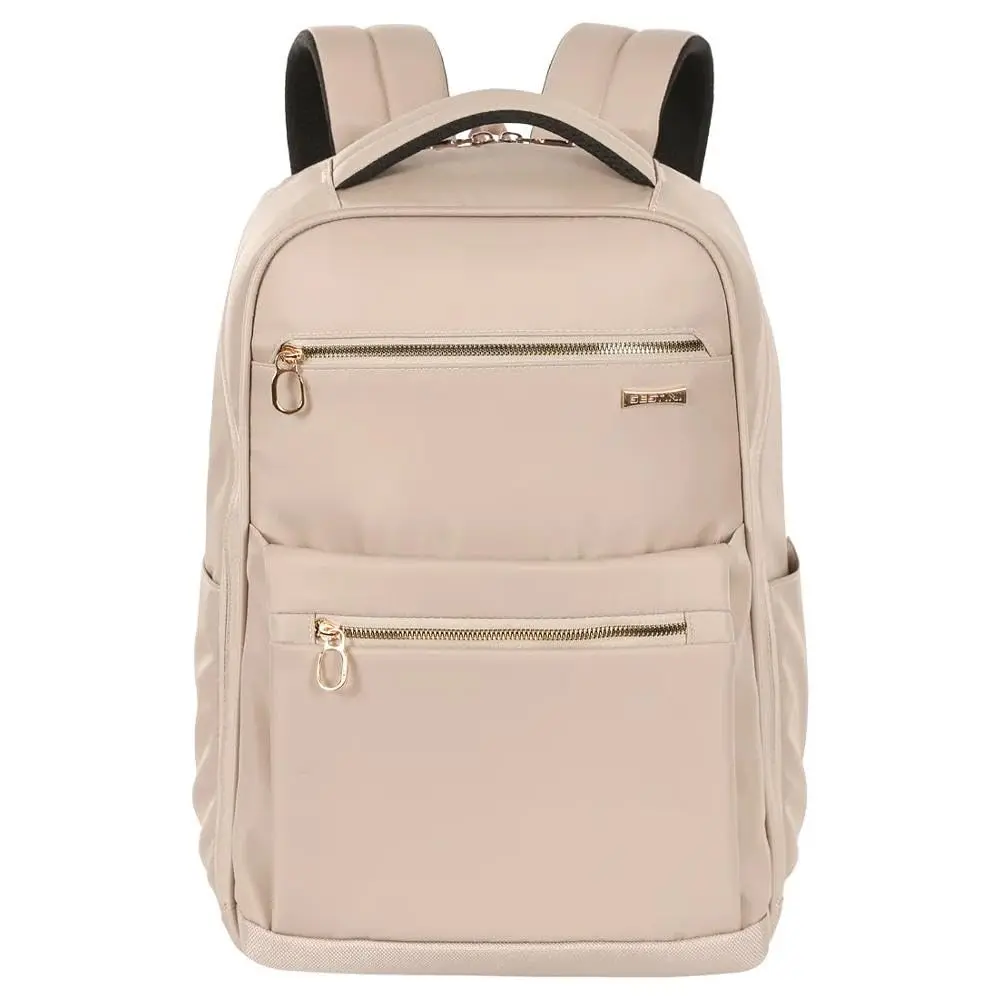 Mochila Grande Slim Sestini Notebook 15 Elegance, Nude