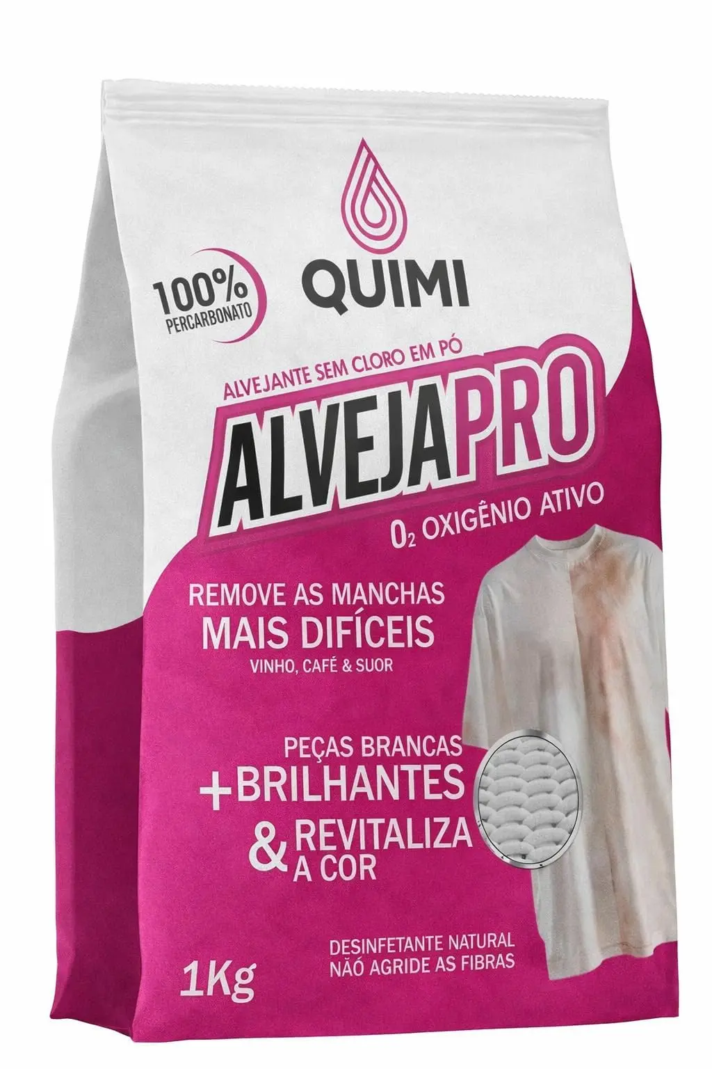 Percarbonato de Sódio Removedor de Manchas e Multiuso de Limpeza Sem Cloro Ecológico Roupas Brancas e Coloridas