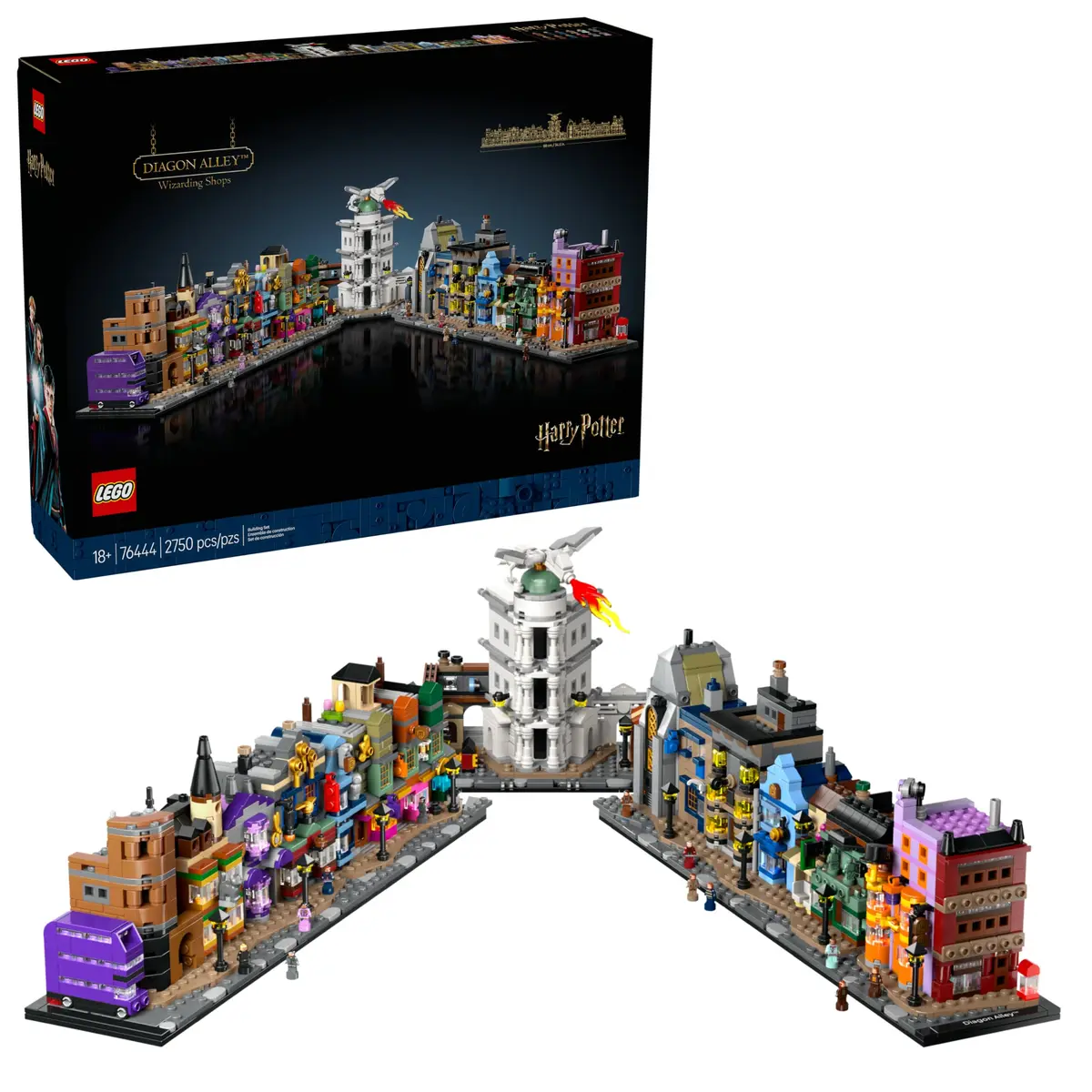 LEGO Harry Potter Lojas Mágicas do Beco Diagonal 76444 (2.750 Peças)