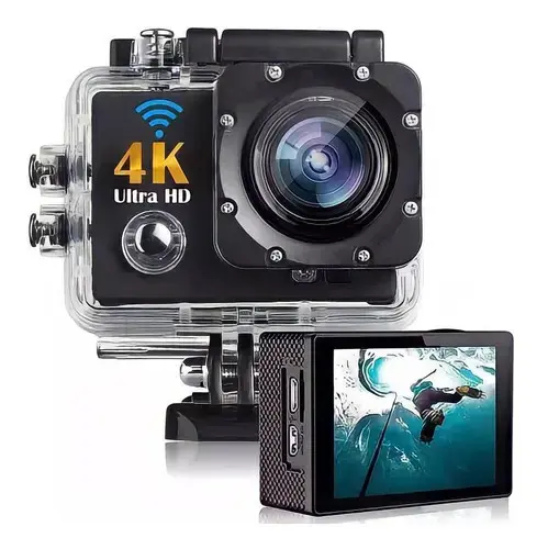 Câmera Filmadora de Ação Sports 4K à Prova d'Água