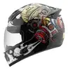 Capacete De Moto Fechado Mixs Mx5 Vírus Forro Removível - 1