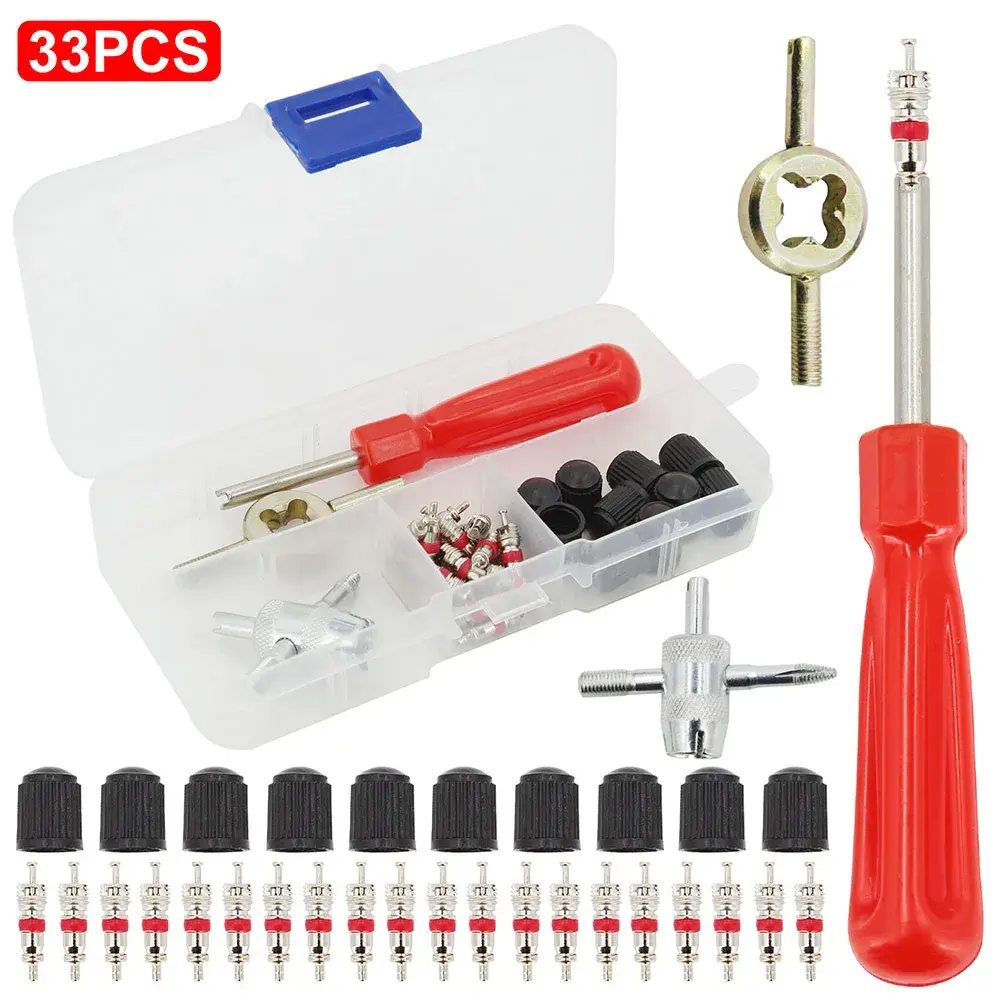 Ferramenta Universal para Remover Núcleos de Válvulas de Pneus de Carros, Bicicletas e Motocicletas com Cabo Ranhurado para Reparo e Instalação de Pneus - 1