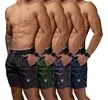 Kit 4 Short Praia Masculino Bermuda Tactel Academia Corrida - 1