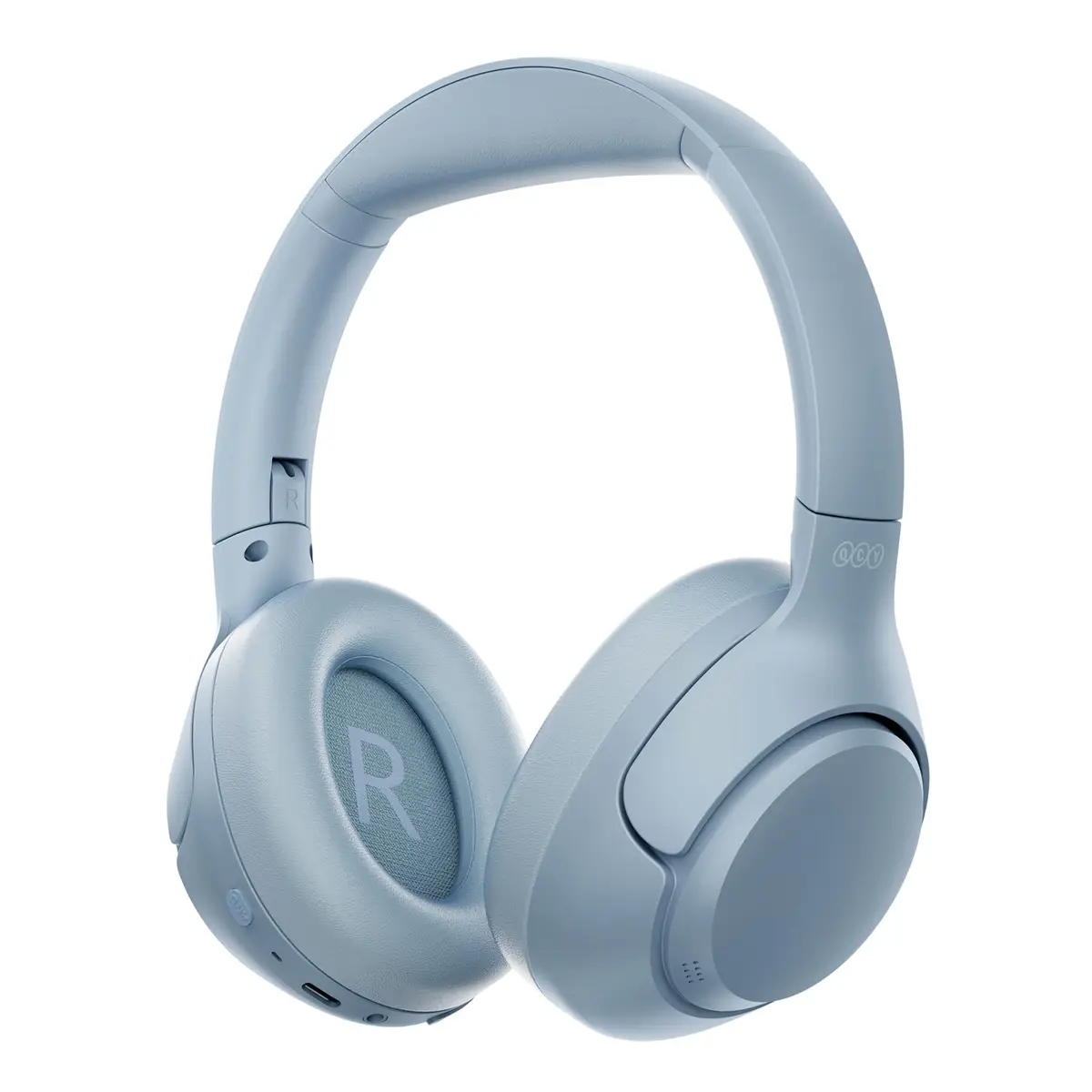 Fone de Ouvido Bluetooth QCY H3 ANC, Cancelamento de Ruído Ativo Headphone Bluetooth 5.4 Headset com Microfone, Certificação Hi-Res Audio, Conexão Multipontos, 70 horas reprodução (Azul Acinzentado) - 1