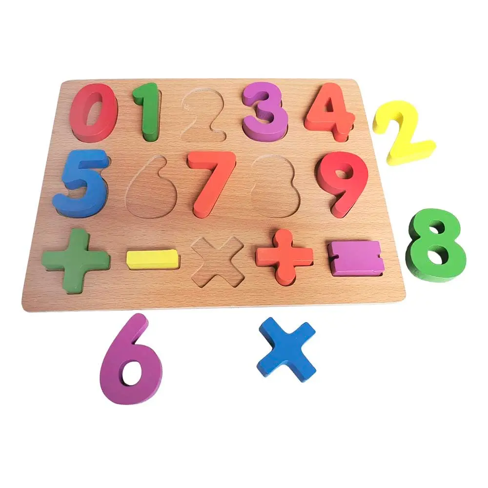 Brinquedo Didático Aprenda Brincando Cores e Números Madeira DM Toys