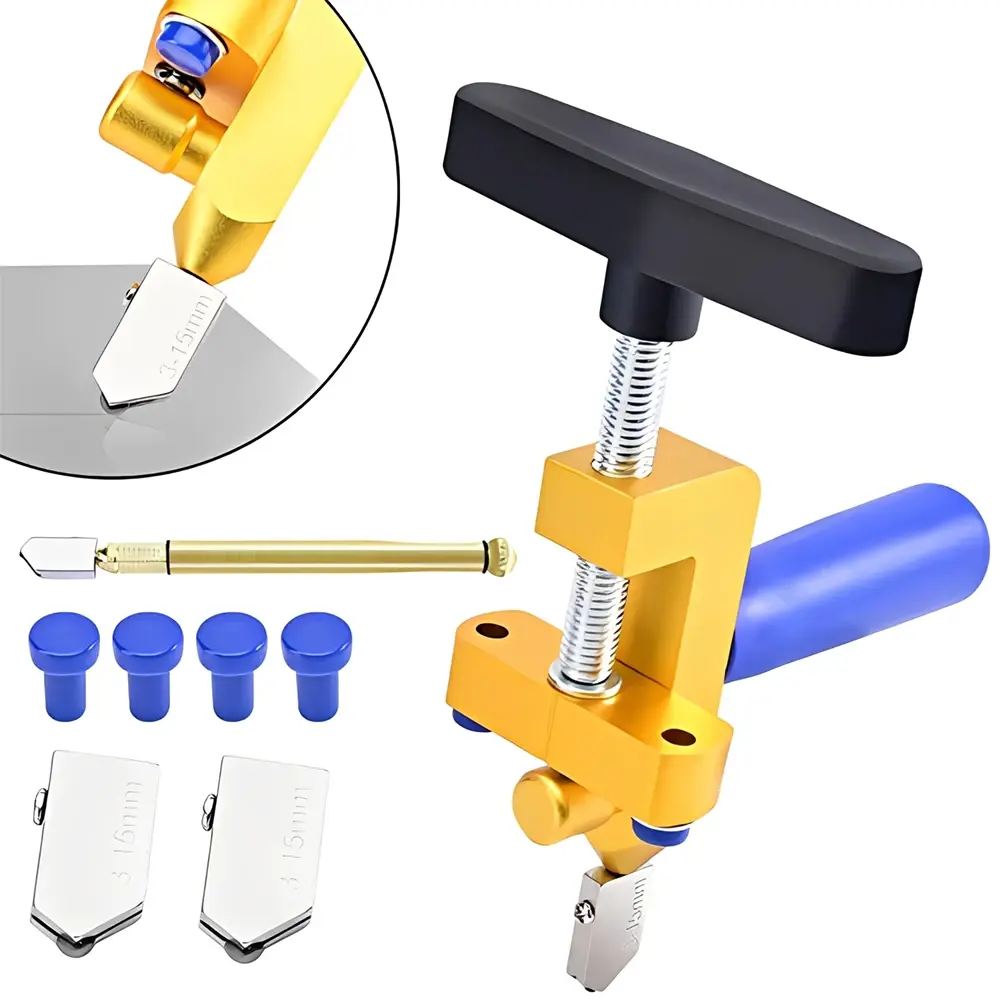 Raspador Manual para Cortar Vidro, Azulejo Cerâmico e Porcelanato - Ferramenta de Corte Manual Precisa para Vidro e Cerâmica
