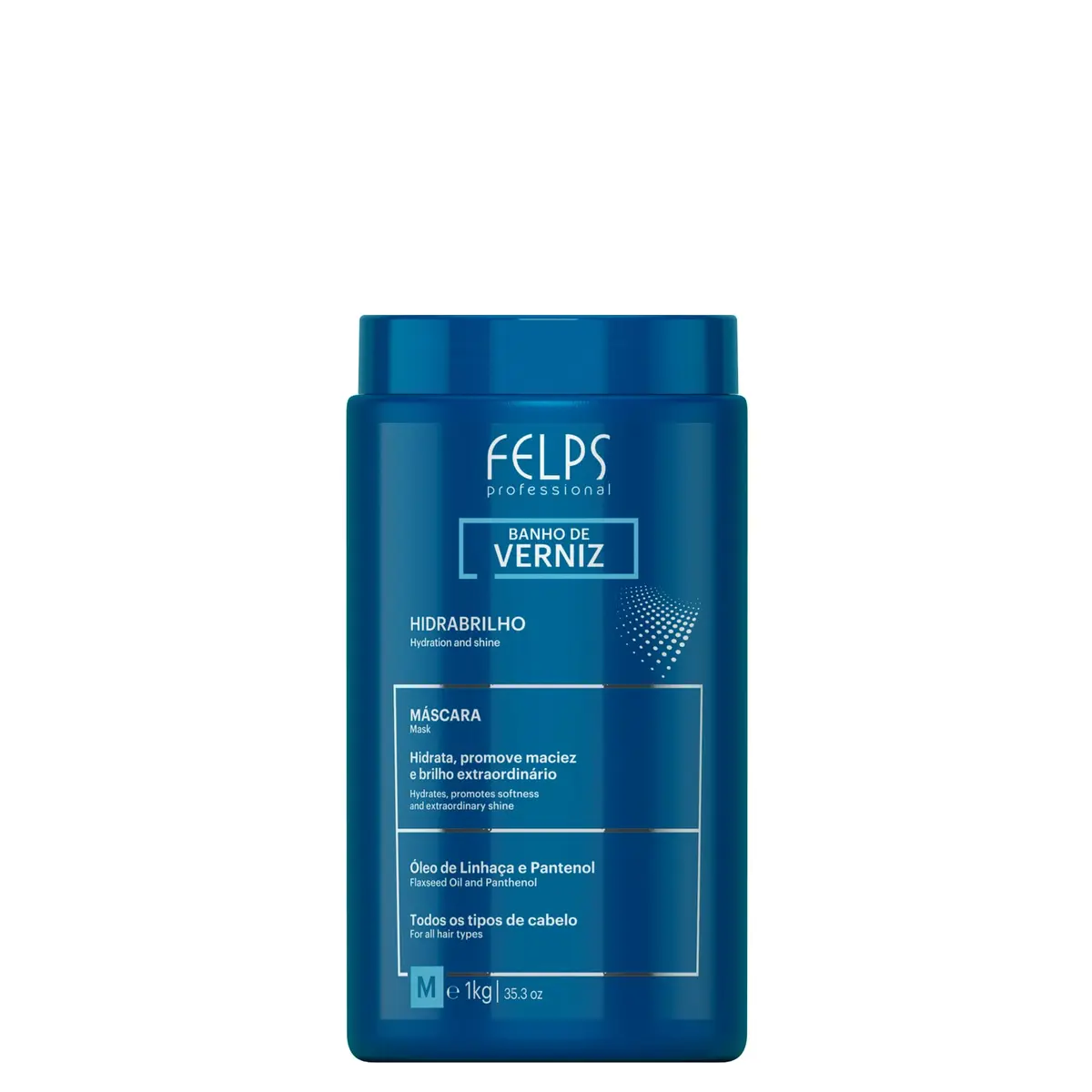 Felps Banho De Verniz Máscara 1Kg, Felps Professionnel, 1000Gr - 1